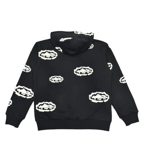 Denim Tears Cotton Wreath Zip Hoodie — Black