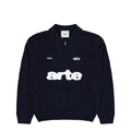 Wool Art Sweater with Zip