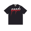 T-Shirt Gucci Blade Logo Blanc et Rouge - Noir