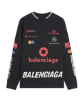 Balenciaga Multi Logo Sweatshirt - Long Sleeve Streetwear