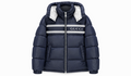 Gucci Down Jacket Logo and Stripes - Navy Blue/Black
