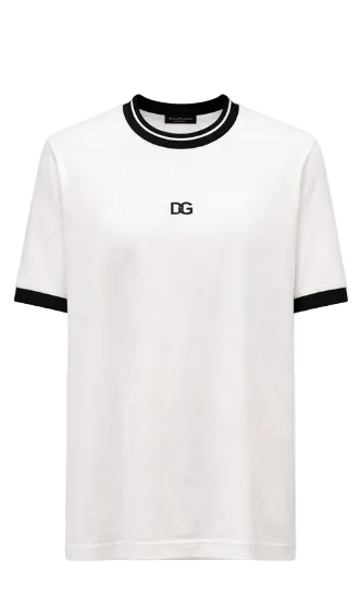 White Classic DG Jersey with Contrast Trims