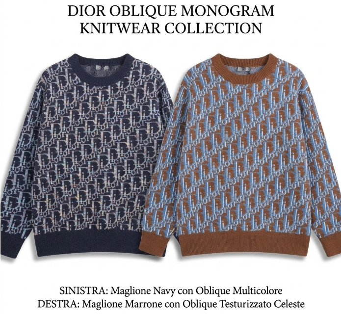 Dior Oblique Monogram Wool Sweater