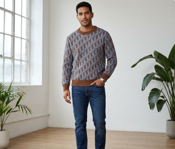 Dior Oblique Monogram Wool Sweater