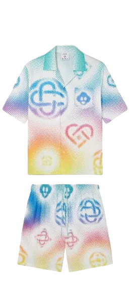Casa Blanca Gradient Shirt and Shorts Set