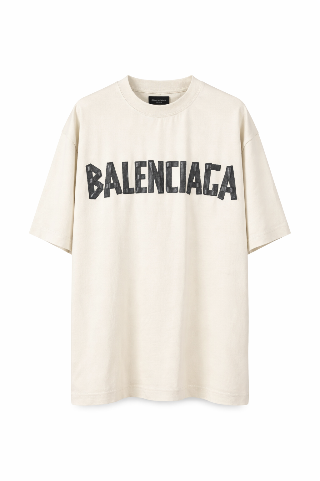 T-shirt Balenciaga Logo Oversize - Rose/Noir/Beige