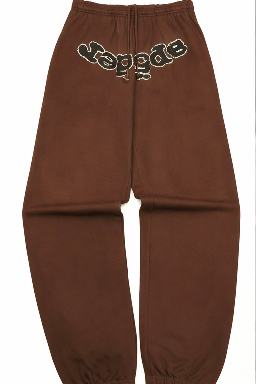 Brown Spider Web Tracksuit - Hoodie and Pants Set